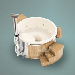 Hot Tub With Smart Hybrid Heater